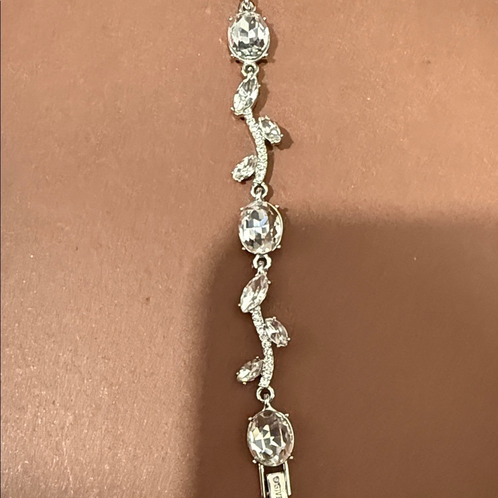 Givenchy Crystal-Embellished Silver Bracelet - Picture 5 of 7